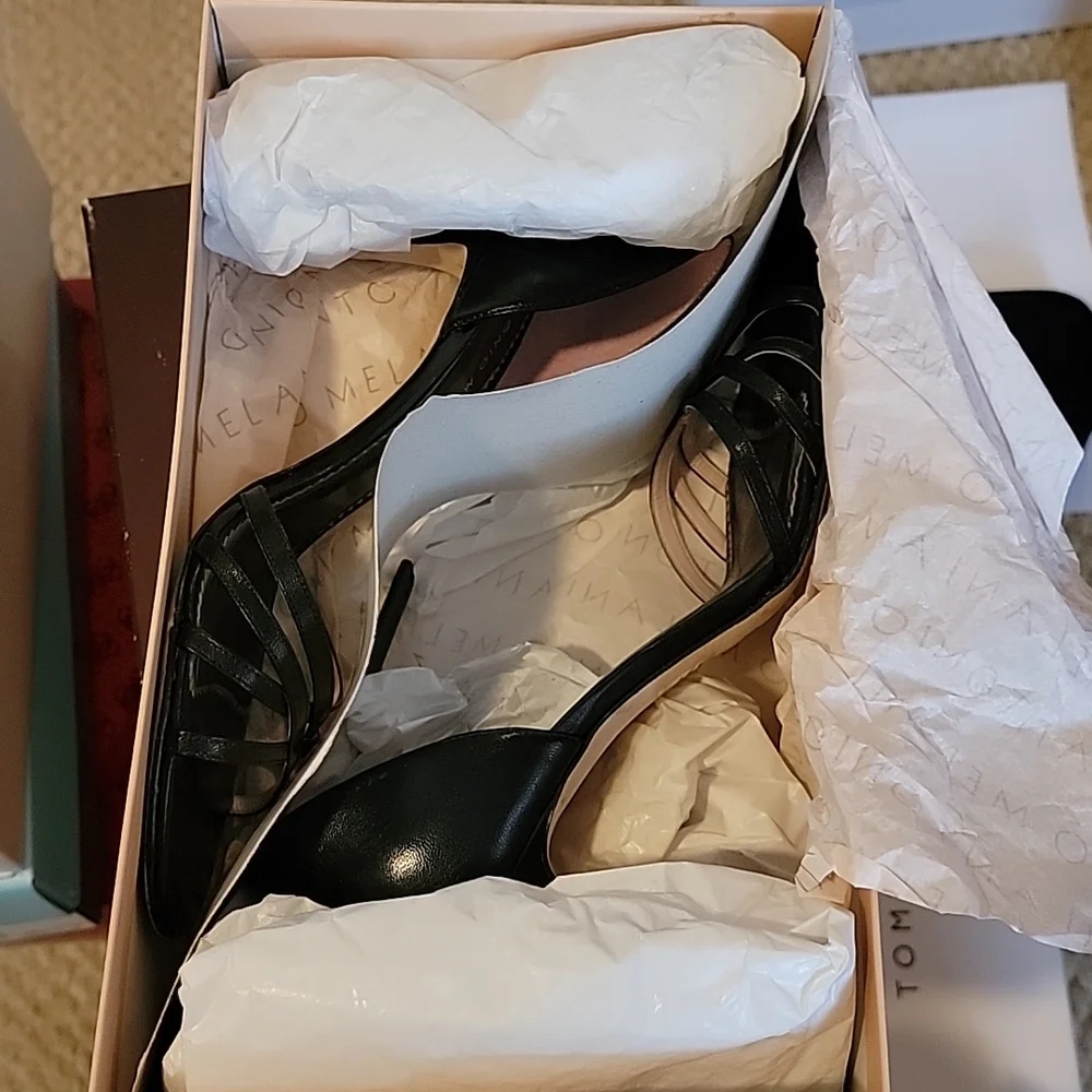 Antonio Melani Hallie Strappy Pumps in Black sz8 - Picture 6 of 8